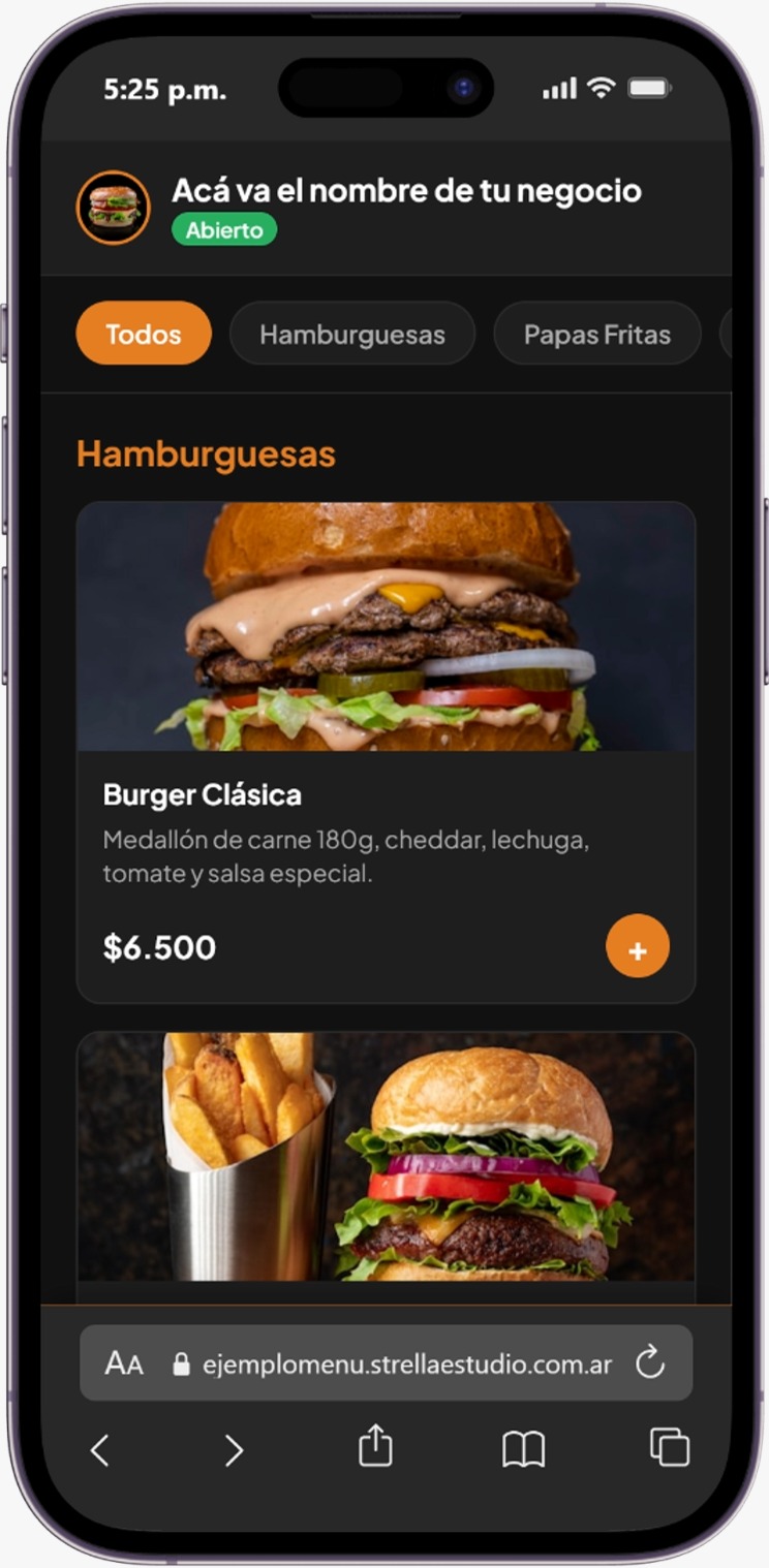 Menú QR y Cartas Digitales para Gastronomía - STRELLA Estudio